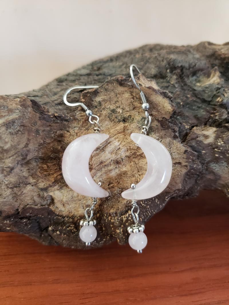 Boucles d'oreilles lune 