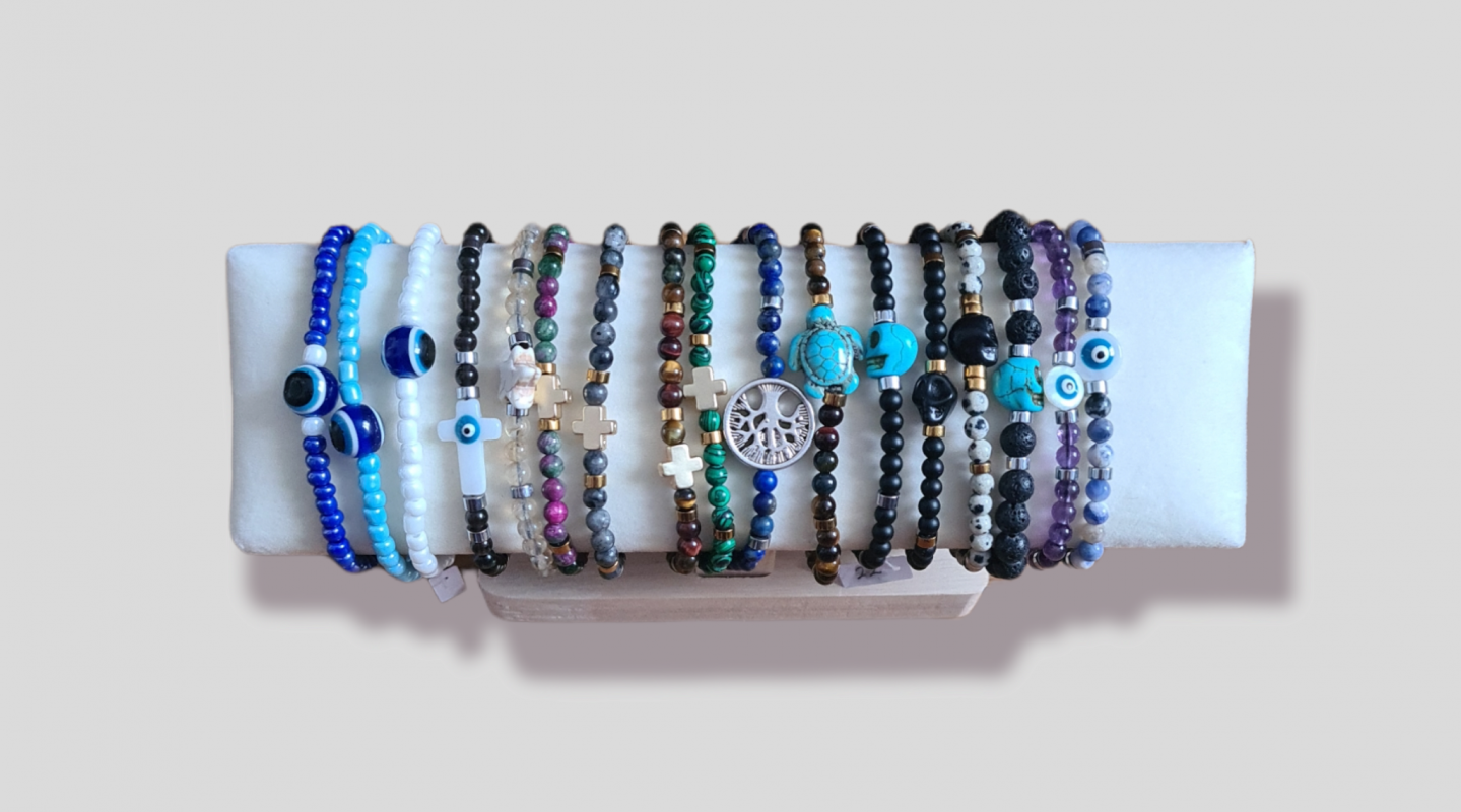 Bracelets en perles naturelles 
