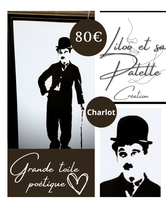 Grande toile avec cadre