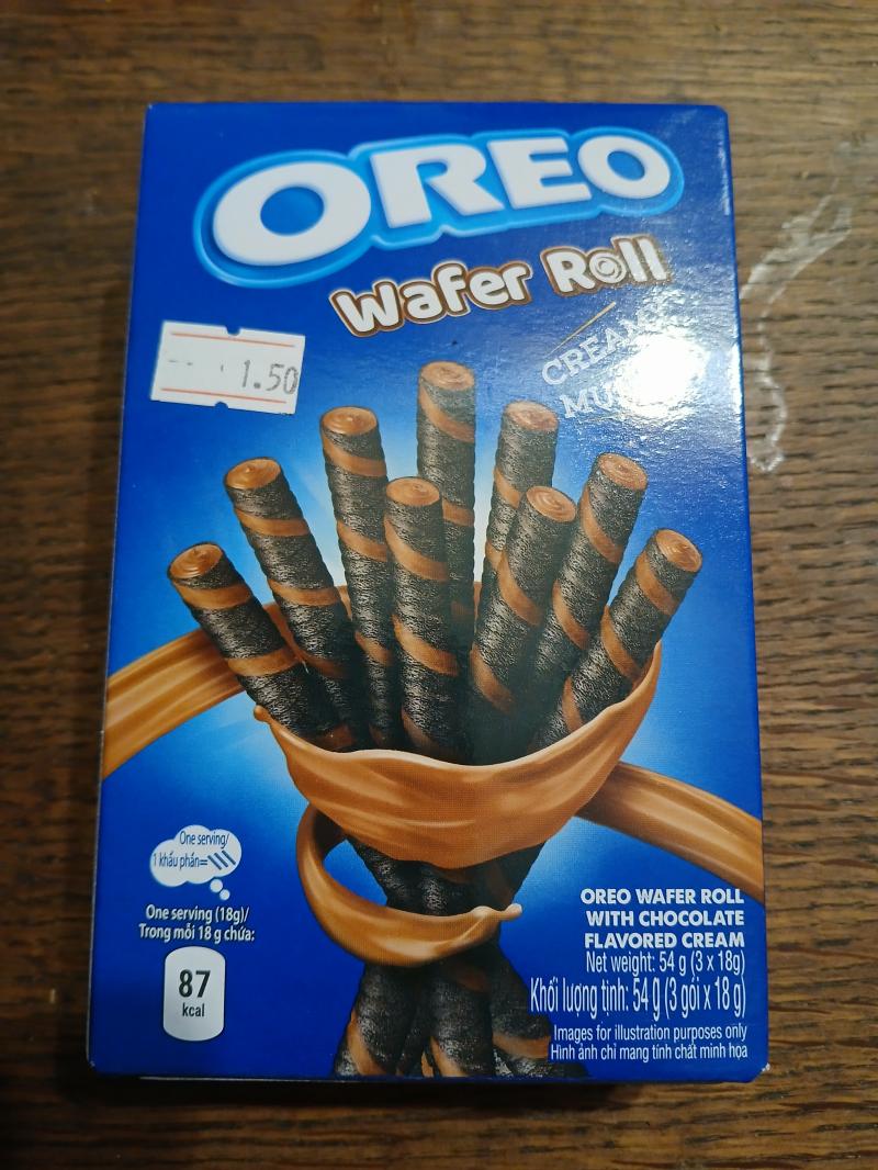 Oreo wafer roll chocolat