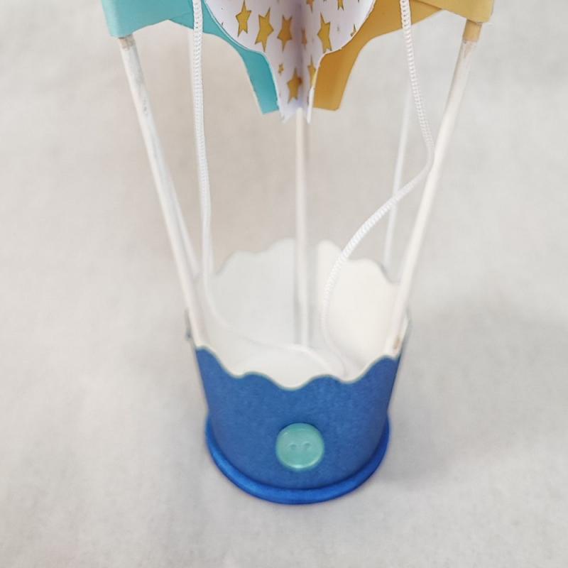 Montgolfière contenant dragées 18cm