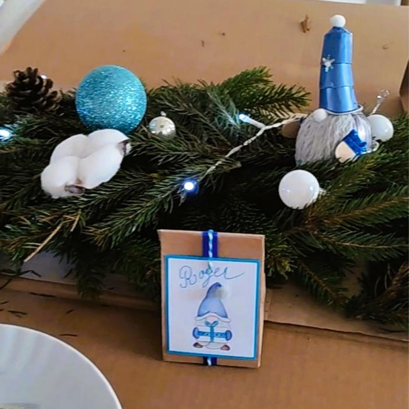 Marque place, sachet à bonbons pour noël pour invités