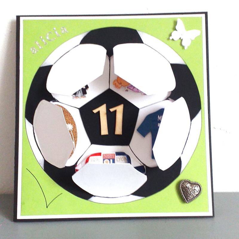 Carte anniversaire football personnalisée