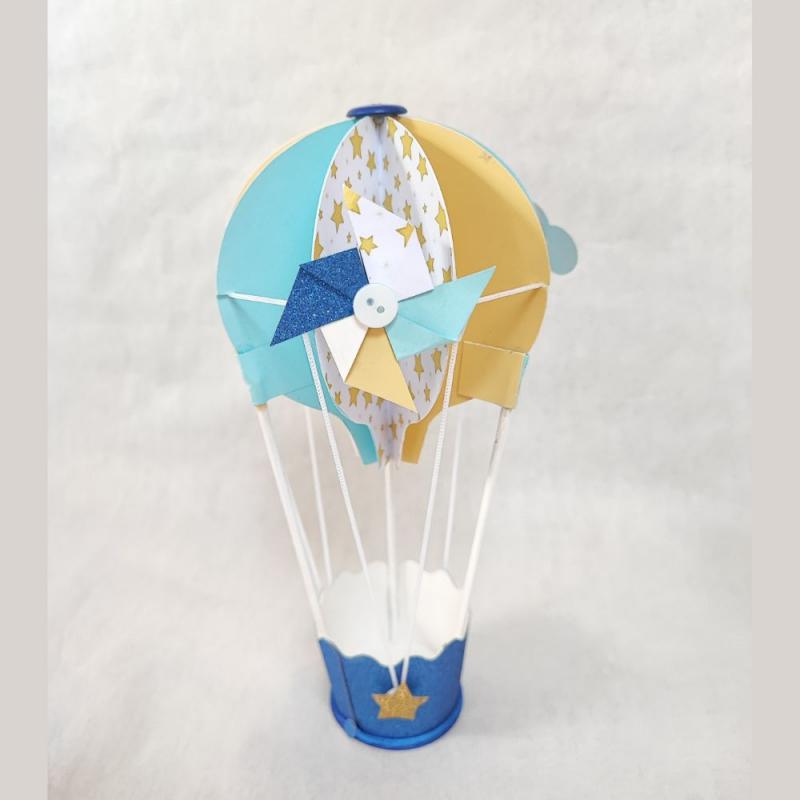 Montgolfière contenant dragées 18cm