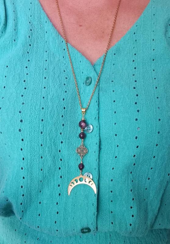 Collier - sautoir - grenat 