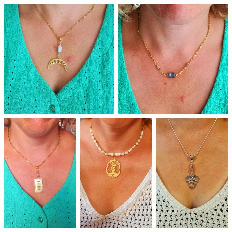 Collier - sautoir - grenat 