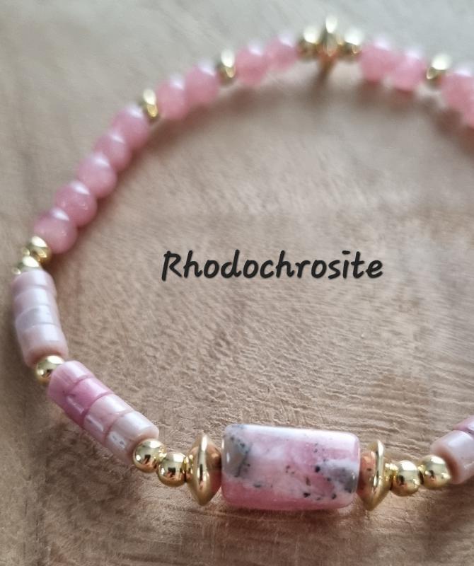 Bracelet rhodochrosite 