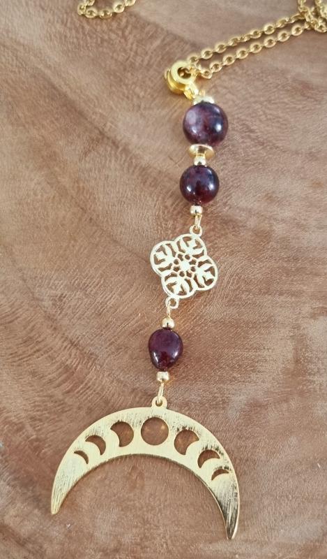 Collier - sautoir - grenat 