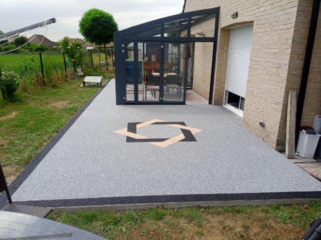Revêtement Granulat de marbre - Terrasse
