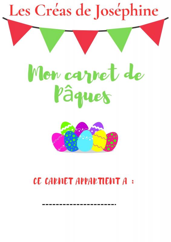 Le carnet d'activités de Pâques partie 1