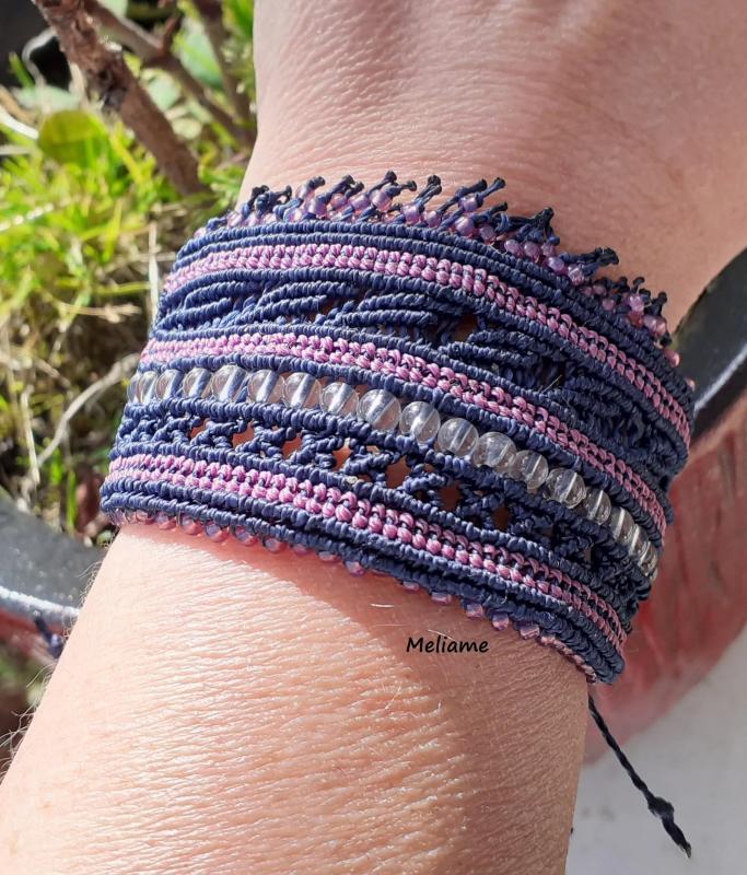 Artisanat Fait Main, créations Macramé et micro macramé, pierres naturelles semi précieuses