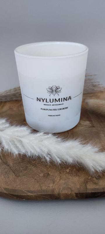 Bougie parfum feu de bois 