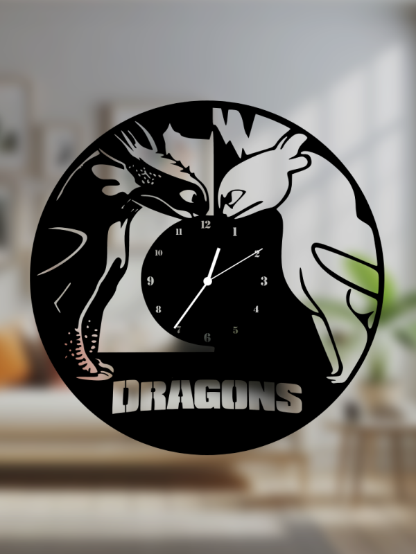 Horloge Murale en Vinyle – Thème 