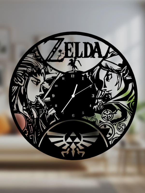 Horloge Murale en Vinyle – The Legend of Zelda