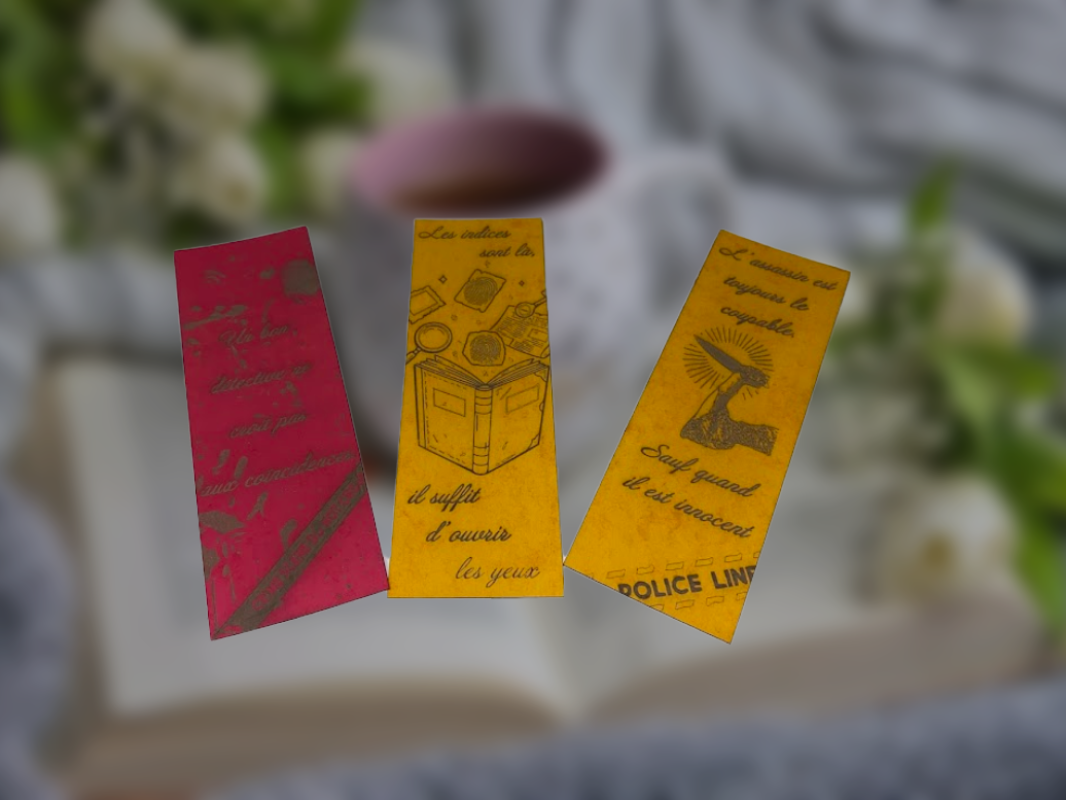Marque-pages sur le Thème des Romans Policiers ?️‍♂️?